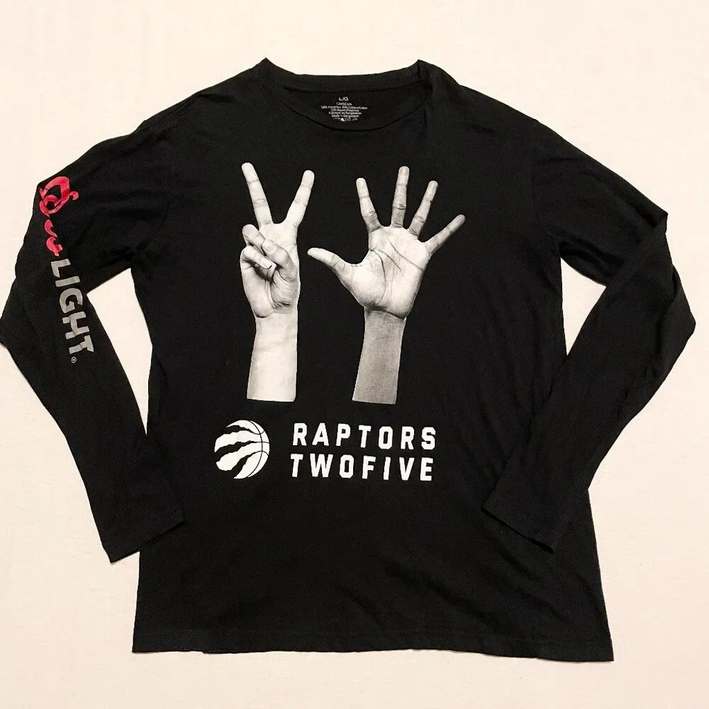 2019 NBA Toronto Raptors 25th Anniversary Coors Light Shirt Mens Large